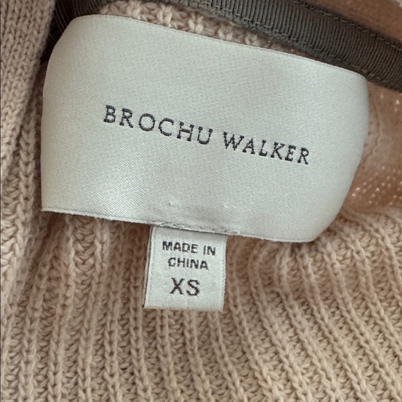Brochu Walker Greys Wrap Sweater Women’s XS Ribbed Cotton Cashmere Long Sleeve - Picture 11 of 12